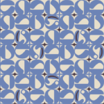 blue vintage pattern