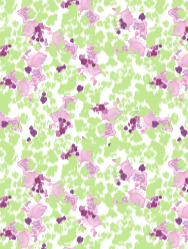 green violet floral pattern fabric